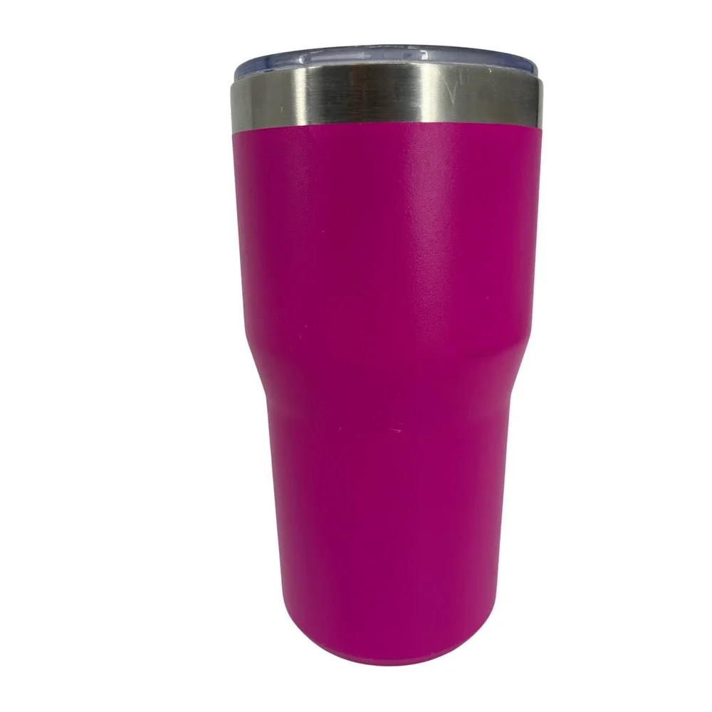 Stanley Tumbler Unisex 20oz Magenta Pink Excellent Insulated Stainless Steel Cup - Picture 3 of 7